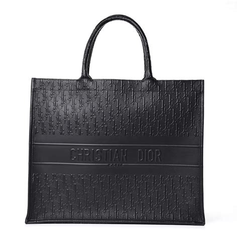 black christian dior tote|christian dior large book tote.